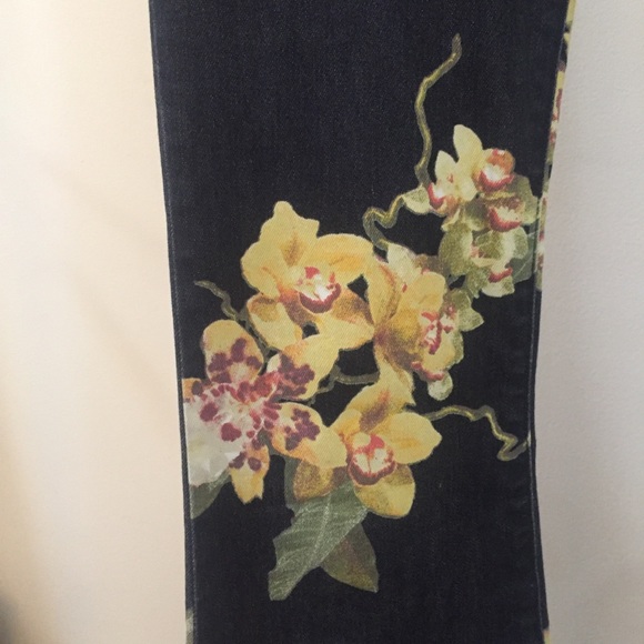 free people floral bali flare jeans - Picture 2 of 3